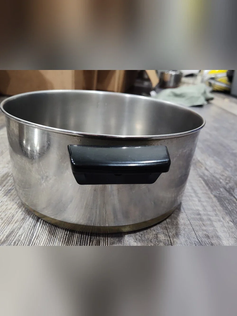 Vintage Revere Ware 1801 Stainless Steel 4 1/2 Quart Stock Pot With Lid Made USA